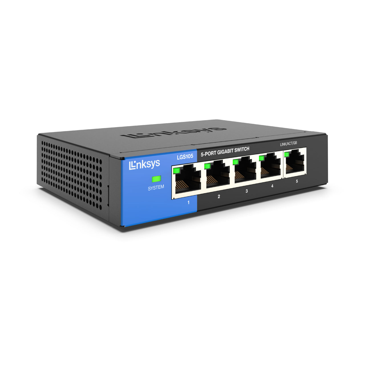 Conmutador Gigabit de escritorio empresarial de 5 puertos Linksys | LGS105