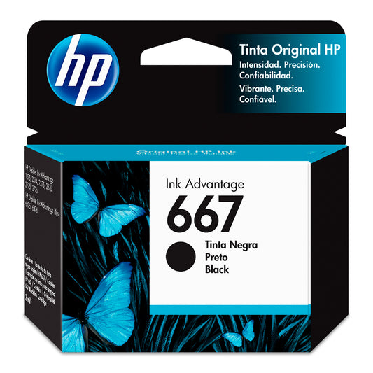 Cartucho de tinta HP 667 | Negro