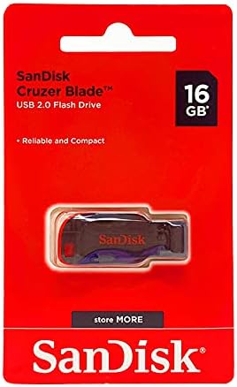 Memoria Flash USB Sandisk 16GB | Negra