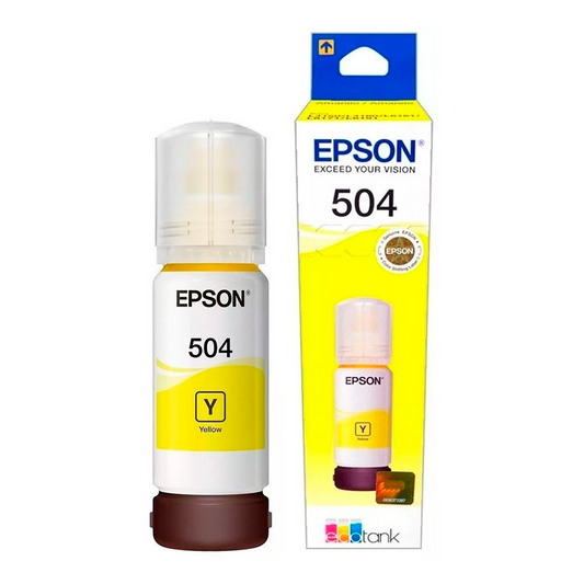 Epson botella de tinta T504 |Amarilla