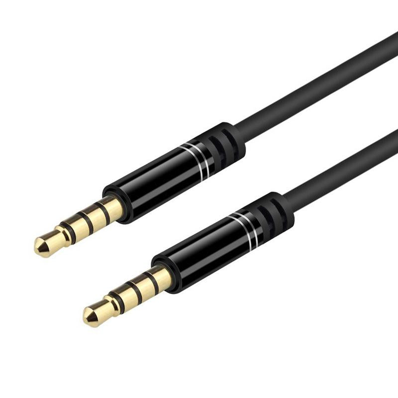 Cable Auxiliar 3.5MM  4 polos (Micrófono+Auriculares)