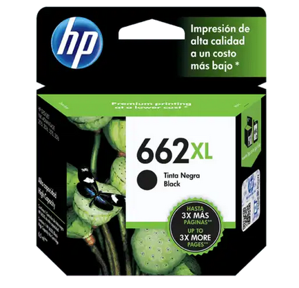 Cartucho de tinta HP 662XL | Negro