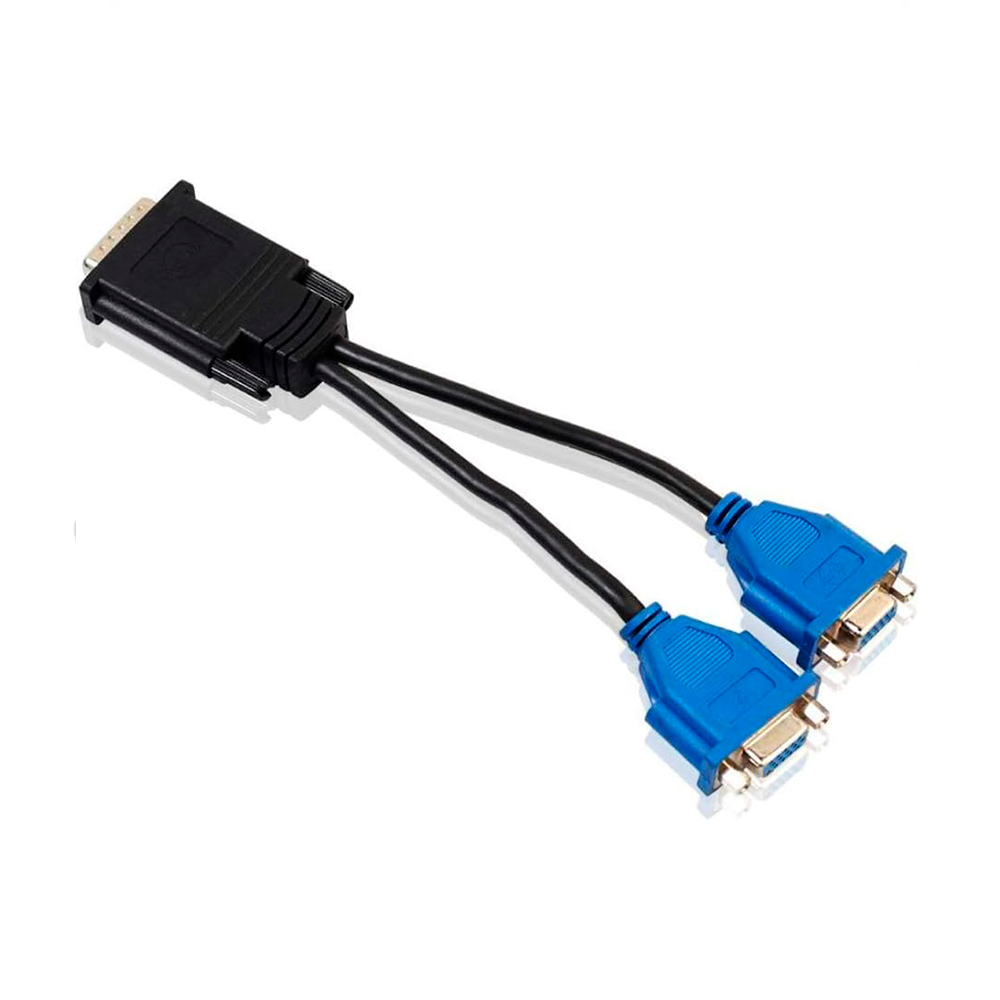 Cable adaptador de tarjeta de video / Pin macho a doble VGA hembra Y Splitter | DMS-59