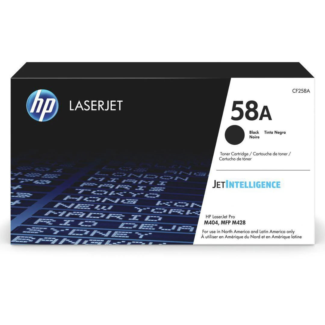 Tóner HP Laser Jet original | 58A Negro