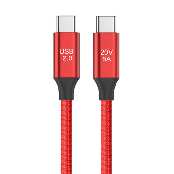 USB 2.0 cable with E-Mark chip 2M, 20V/5A