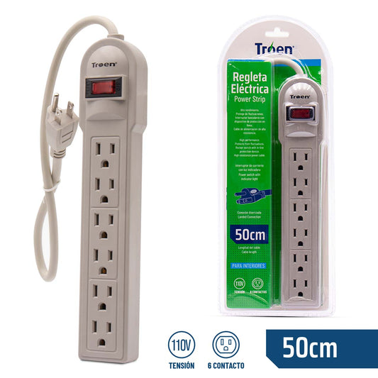 Troen 6-outlet power strip