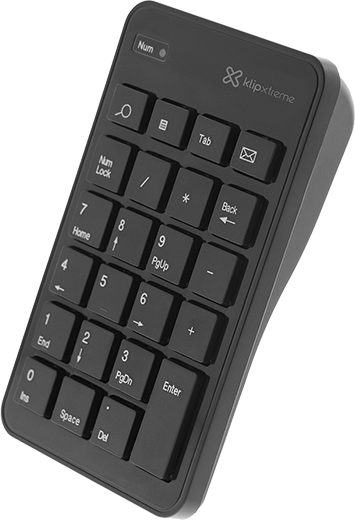 Teclado numérico inalámbrico de tamaño natural KlipXtreme Zypher