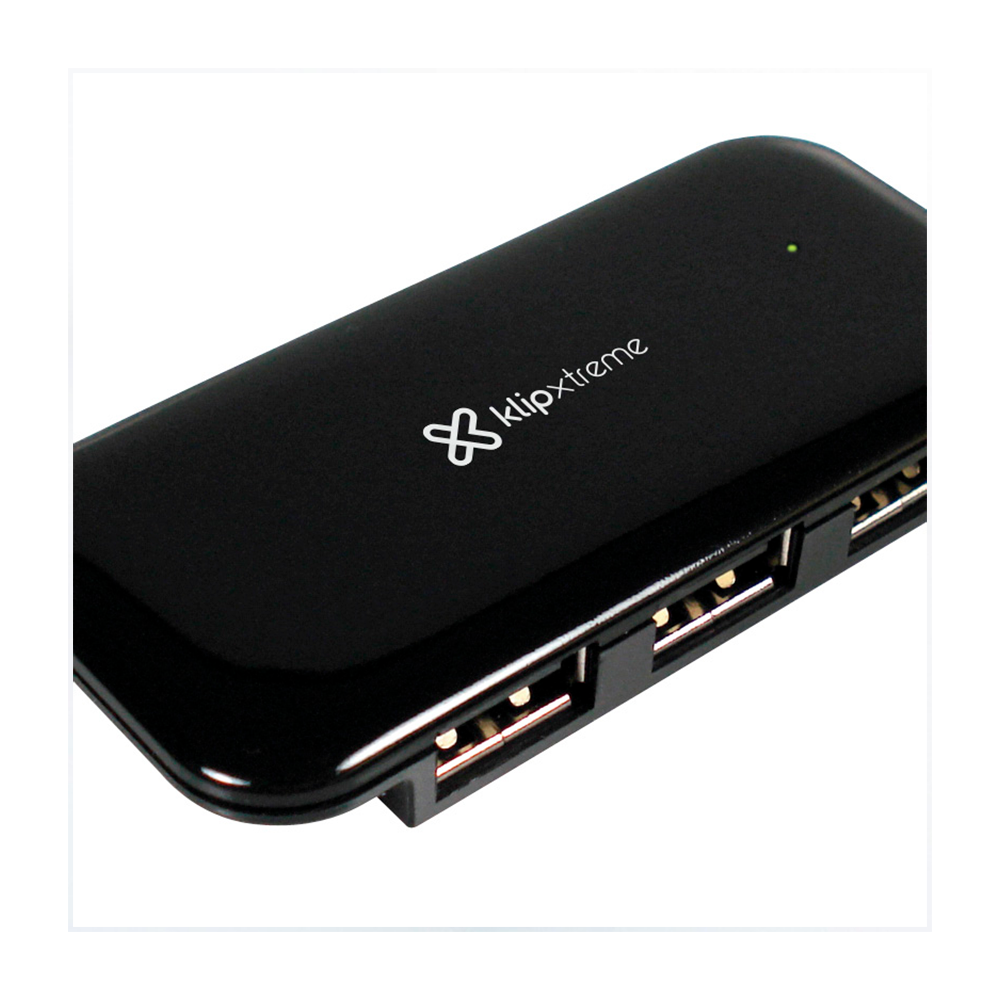 Concentrador universal 4 puertos USB 2.0 KlipXtreme | KUH-190B