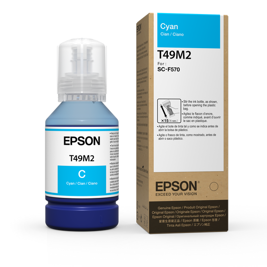 Botellas de Tinta T49M Epson sublimacion | Cian