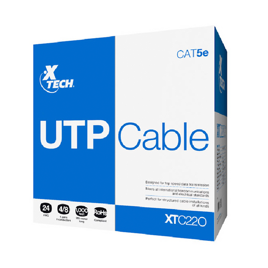 Caja de Cable de red UTP CAT5e XTECH | XTC-220