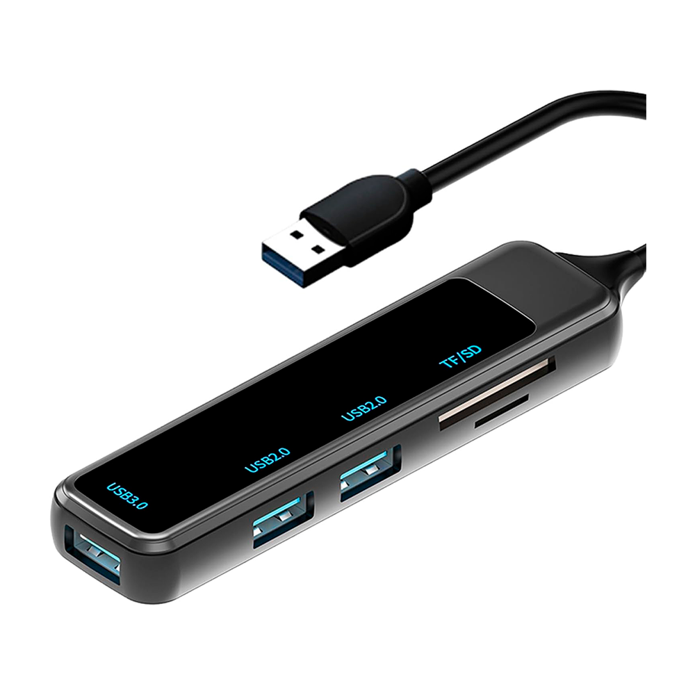 Adaptador multipuerto USB portátil  5 en 1 | ZO-1527-USB