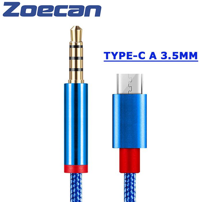 CABLE TYPE-C A 3.5MM ZOECAN AZUL