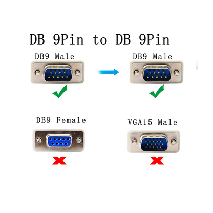 RS232 DB9 Male to Female Serial Cable | ZO-232-MH 