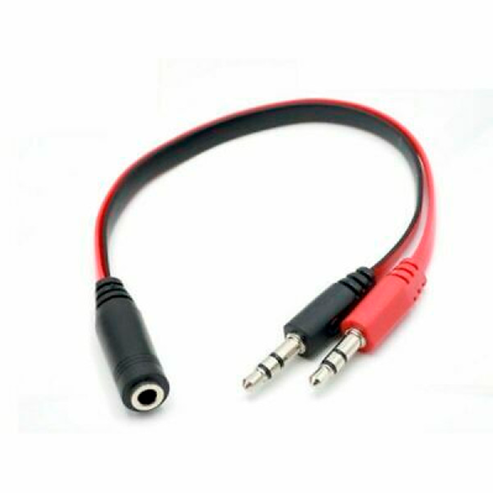 Adaptador De Audio 2 X 3.5mm Macho / 1 X 3.5mm Hembra | ZO-AU2A1