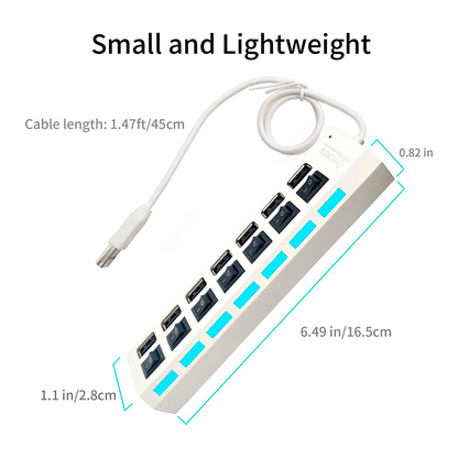 Concentrador universal 7 puertos USB 2.0 | ZO-CA120