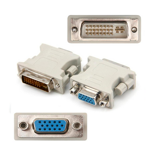 Adaptador DVI 24+5 Macho To VGA Hembra | ZO-H02