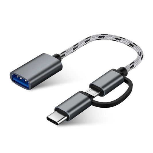 Adaptador OTG TYPE-C V8 USB3.0 B 2IN1