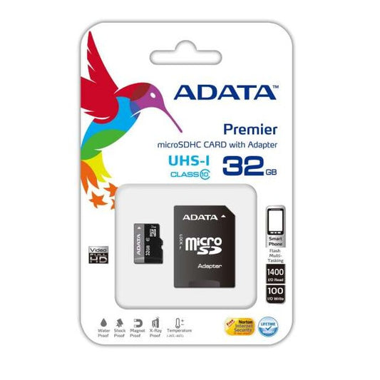 Memoria MicroSDHC ADATA - 32GB - Clase 10 - UHS-I