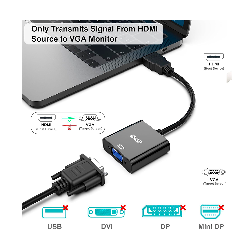 Cable Adaptador HDMI A VGA | Moread